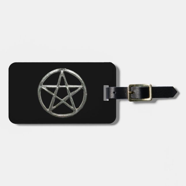 Étiquette À Bagage Balise Bagage Pentacle personnalisé (Devant horizontal)