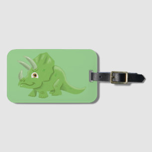Étiquette À Bagage Balise Bagage Triceratops