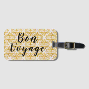 Étiquette À Bagage Balise Bon Voyage Élégante Bagage