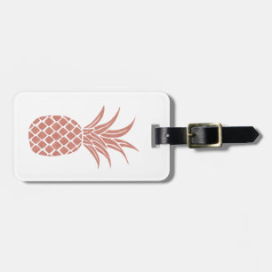 Étiquette À Bagage Balise de bagage à ananas Rose Gold