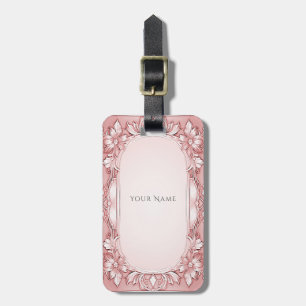 Étiquette À Bagage Balise de bagage à cadre rose