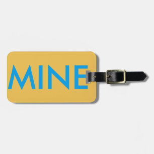 Étiquette À Bagage Balise de bagage à la mine