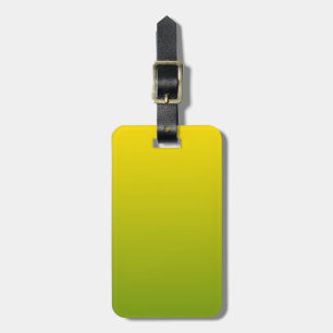 Étiquette À Bagage Balise de bagage acrylique Dégradé jaune et vert