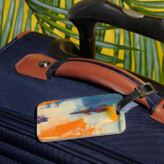 Étiquette À Bagage Balise de bagage américaine couleur solide