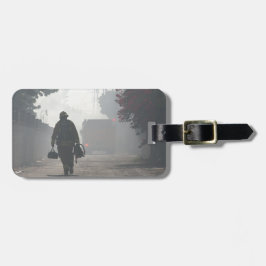 Étiquette À Bagage Balise de bagage avec bracelet en cuir