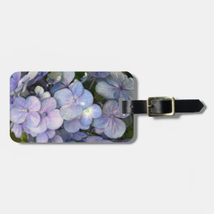 Étiquette À Bagage Balise de bagage bleu violet Hortensia