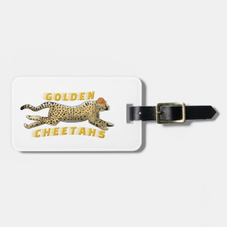 Étiquette À Bagage Balise de bagage - Cheetahs d'or