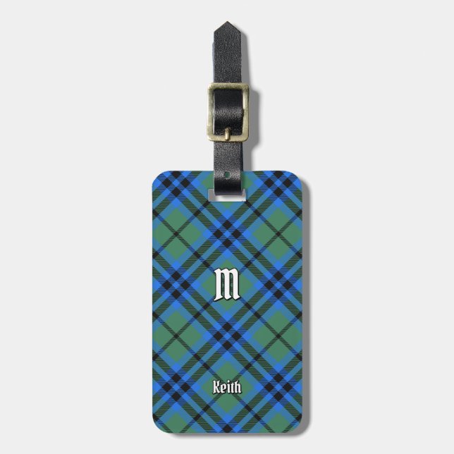Étiquette À Bagage Balise de bagage Clan Keith Tartan (Devant Vertical)