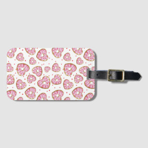 Étiquette À Bagage Balise de bagage Coeur rose mignon Coeurs cookies