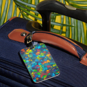 Étiquette À Bagage Balise de bagage couleur opale