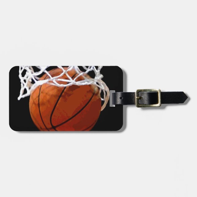 Étiquette À Bagage Balise de bagage de basket-ball - Bag (Devant horizontal)