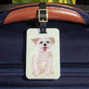 Étiquette À Bagage Balise de bagage de chien Morkie