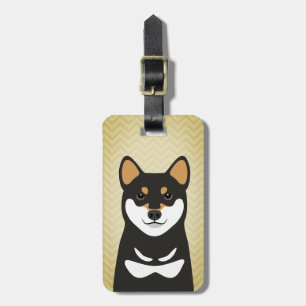 Étiquette À Bagage Balise de bagage de chien Shiba Inu