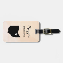Étiquette À Bagage Balise de bagage de l'Ohio Map, mariage Bienvenue