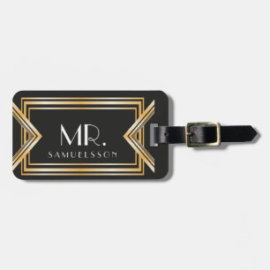 Étiquette À Bagage Balise de bagage de M. Voyage   Gatsby inspiré