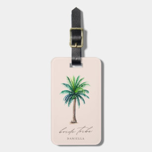 Étiquette À Bagage Balise de bagage de mariée de la tribu Palm Tree