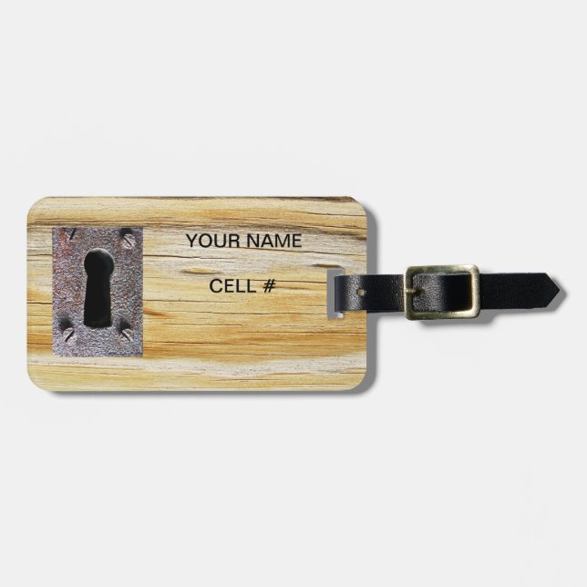 Étiquette À Bagage Balise de bagage de propriété (Devant horizontal)