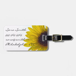 Étiquette À Bagage Balise de bagage de tournesol géant - personnalisa