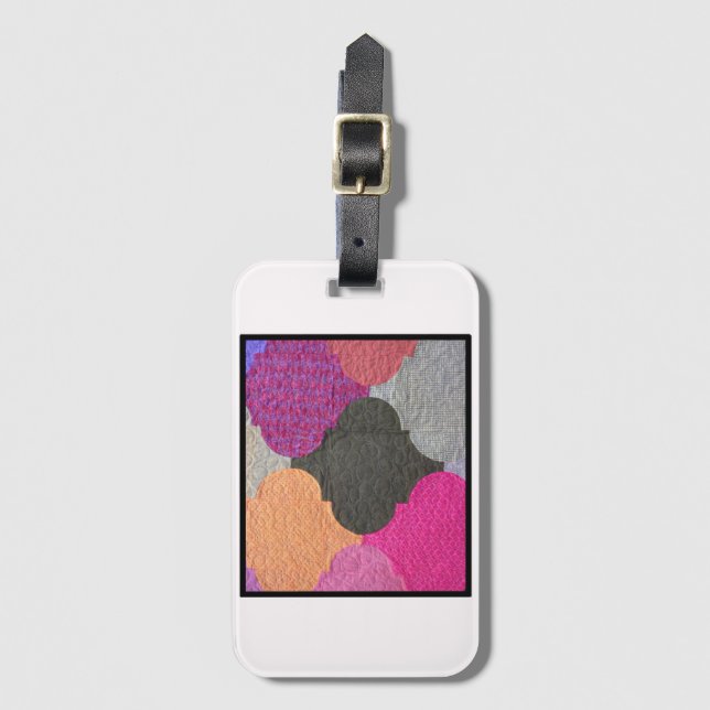 Étiquette À Bagage Balise de bagage des nuits arabes dorées (Devant Vertical)