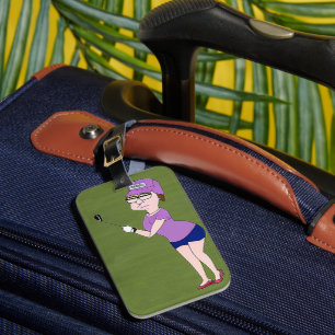 Étiquette À Bagage Balise de bagage du golfeur