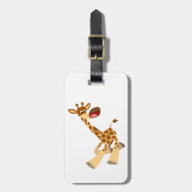 Balise de bagage en Giraffe de dessin mignonne