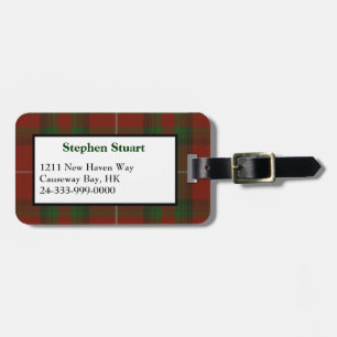 Étiquette À Bagage Balise de bagage en plastique de Brute Tartan