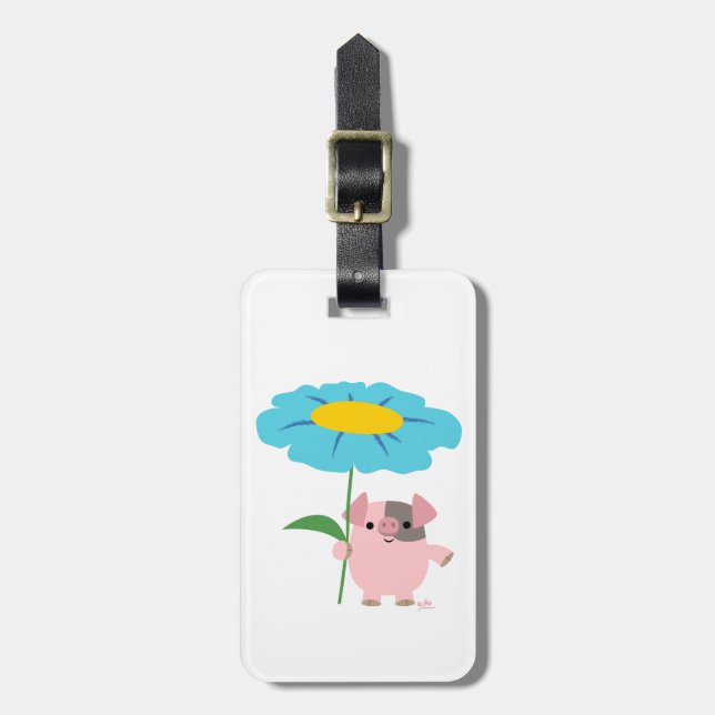 Étiquette À Bagage Balise de bagage en plastique mignonne avec cadeau (Devant Vertical)
