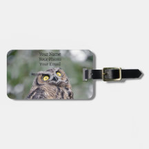 Balise de bagage Goofy Owl
