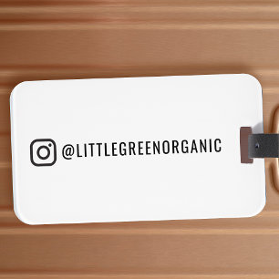 Étiquette À Bagage Balise de bagage Instagram   Votre nom Instagram