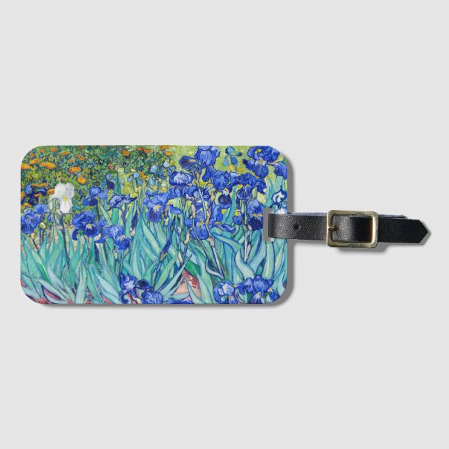 Étiquette À Bagage Balise de bagage Irises Vincent van Gogh (Devant Horizontal)