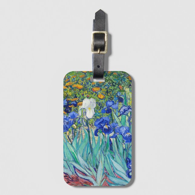 Étiquette À Bagage Balise de bagage Irises Vincent van Gogh (Devant Vertical)