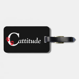 Étiquette À Bagage Balise de bagage Kitty Paws Cattitude