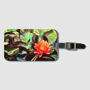 Étiquette À Bagage Balise de bagage Lotus Lumineux