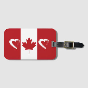 Étiquette À Bagage Balise de bagage Love Canada