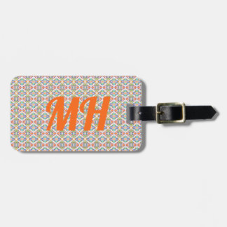 Étiquette À Bagage Balise de bagage motif orange multicolore