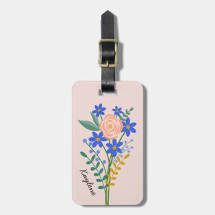 Étiquette À Bagage Balise de bagage personnalisée Bouquet floral