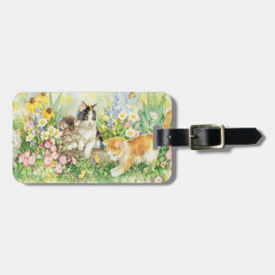 Étiquette À Bagage Balise de bagage personnalisée Cute Kittens