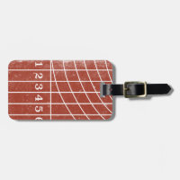 Balise de bagage personnalisée en panne rouge