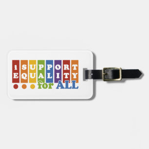 Étiquette À Bagage Balise de bagage personnalisée Equal Rights
