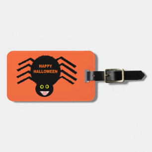 Étiquette À Bagage Balise de bagage personnalisée Halloween Black Spi