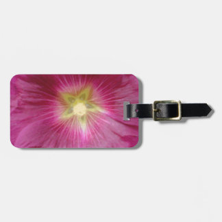 Étiquette À Bagage Balise de bagage personnalisée Purple Hollyhock