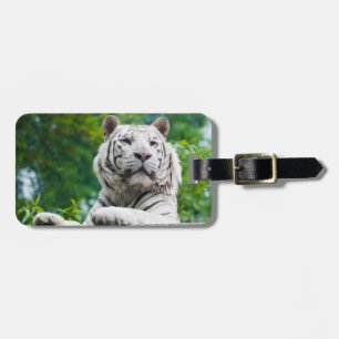Étiquette À Bagage Balise de bagage personnalisée White Tiger