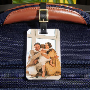 Étiquette À Bagage Balise de bagage photo de belle famille