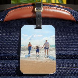 Étiquette À Bagage Balise de bagage photo personnalisée avec vos phot