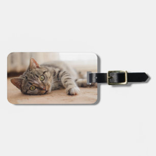 Étiquette À Bagage Balise de bagage photo personnalisée pour chat