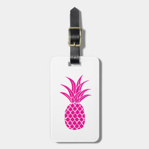 Étiquette À Bagage Balise de bagage pour ananas rose vif