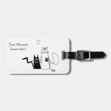 Balise de bagage pour chats mariages
