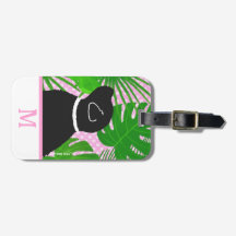 Balise de bagage pour chien noir Green Tropical Tr