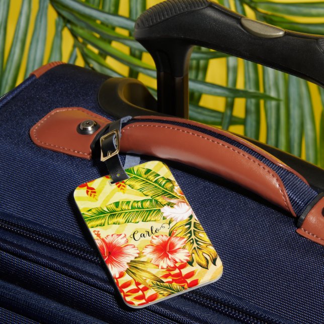 Étiquette À Bagage Balise de bagage pour hibiscus hawaïen (Insitu Rectoal 1)