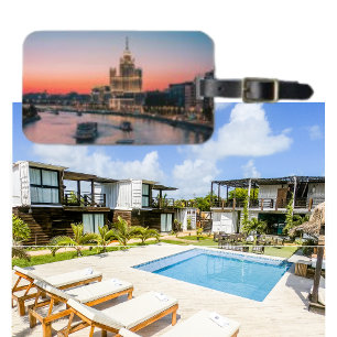 Étiquette À Bagage Balise de bagage pour le crépuscule du coucher du 